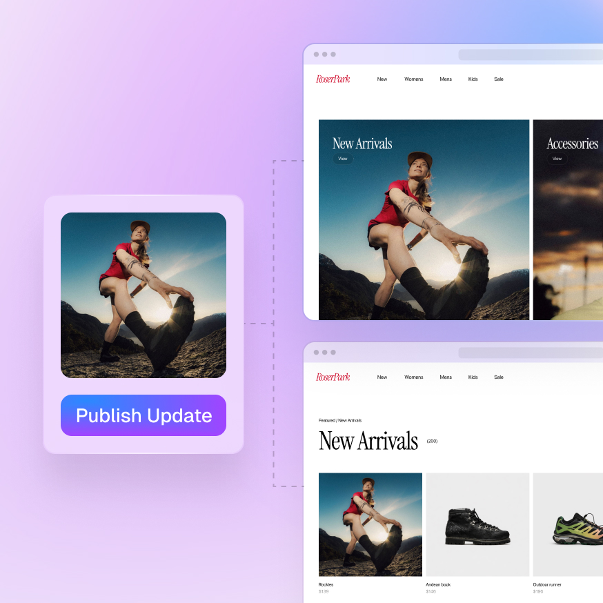 Retail content update workflow